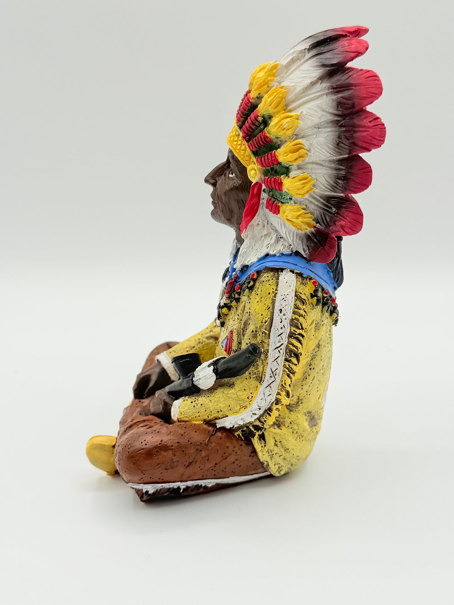 Sitting Indian Statue 6" | Estatua de Indio Sentado | Native American Indian | Indian |