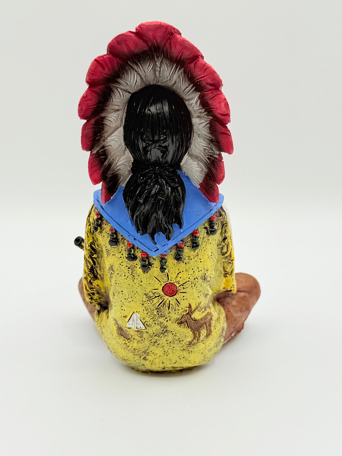 Sitting Indian Statue 6" | Estatua de Indio Sentado | Native American Indian | Indian |
