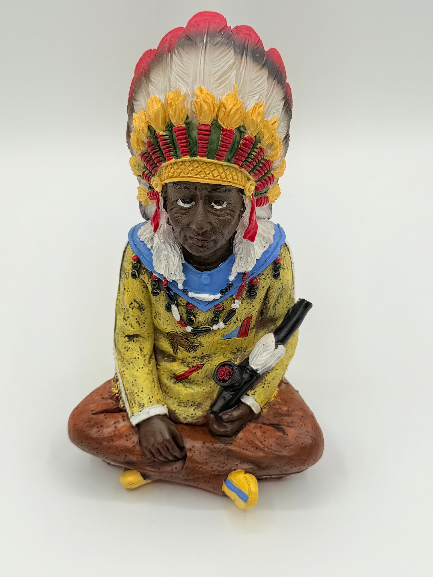 Sitting Indian Statue 6" | Estatua de Indio Sentado | Native American Indian | Indian |