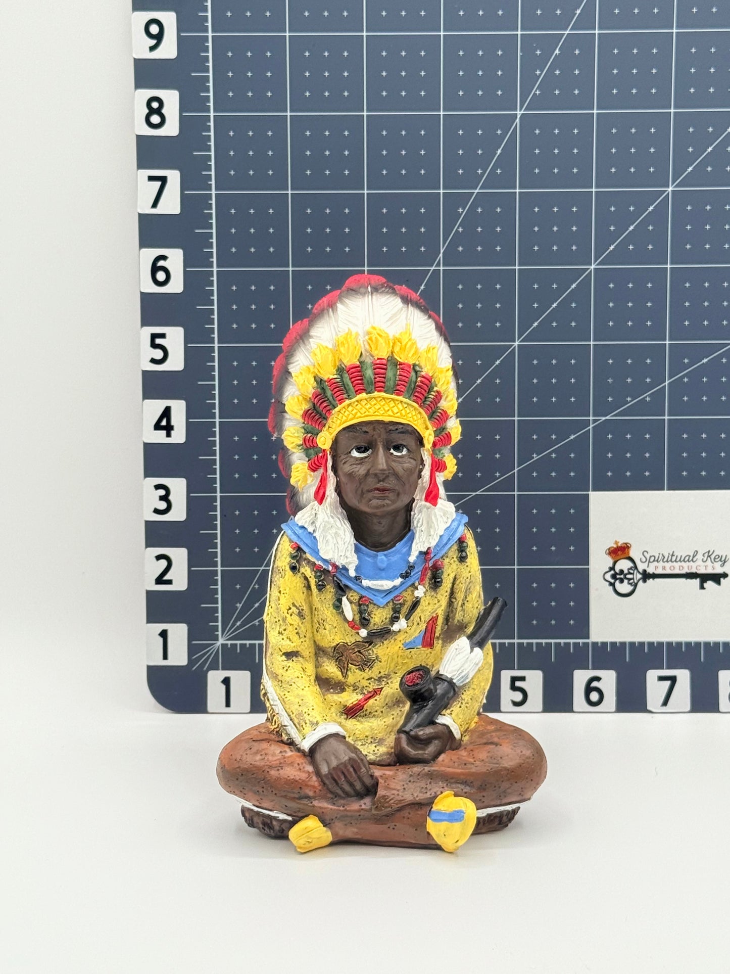 Sitting Indian Statue 6" | Estatua de Indio Sentado | Native American Indian | Indian |