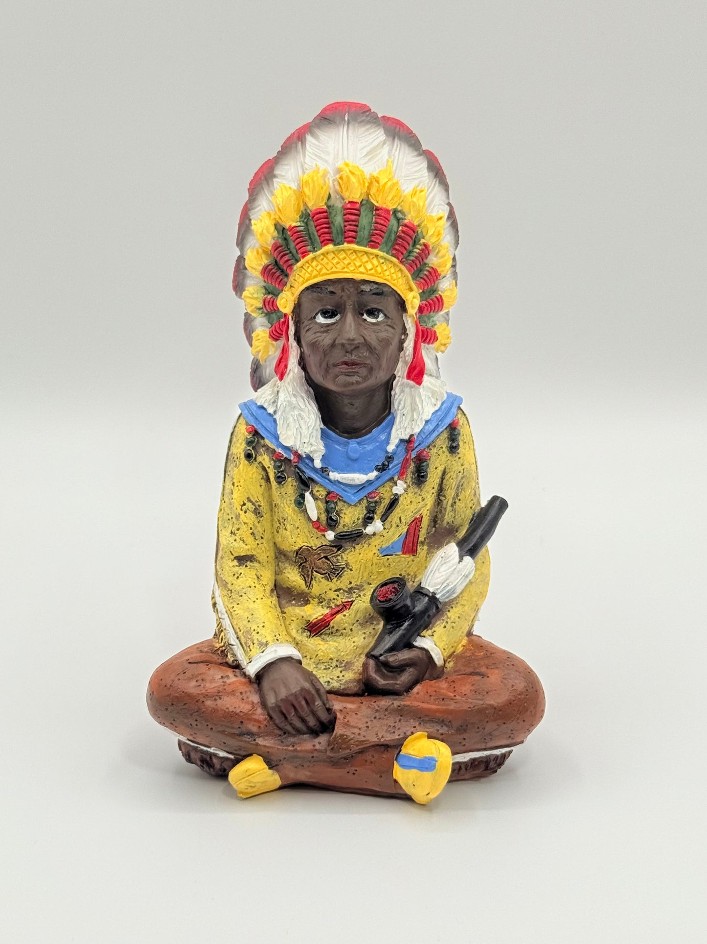 Sitting Indian Statue 6" | Estatua de Indio Sentado | Native American Indian | Indian |