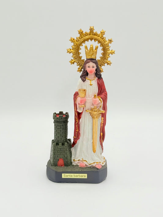 Saint Barbara Statue 6" | St. Barbara Statue  | Shango Statute | Estatue de Santa Barbara | Estatue de Chango