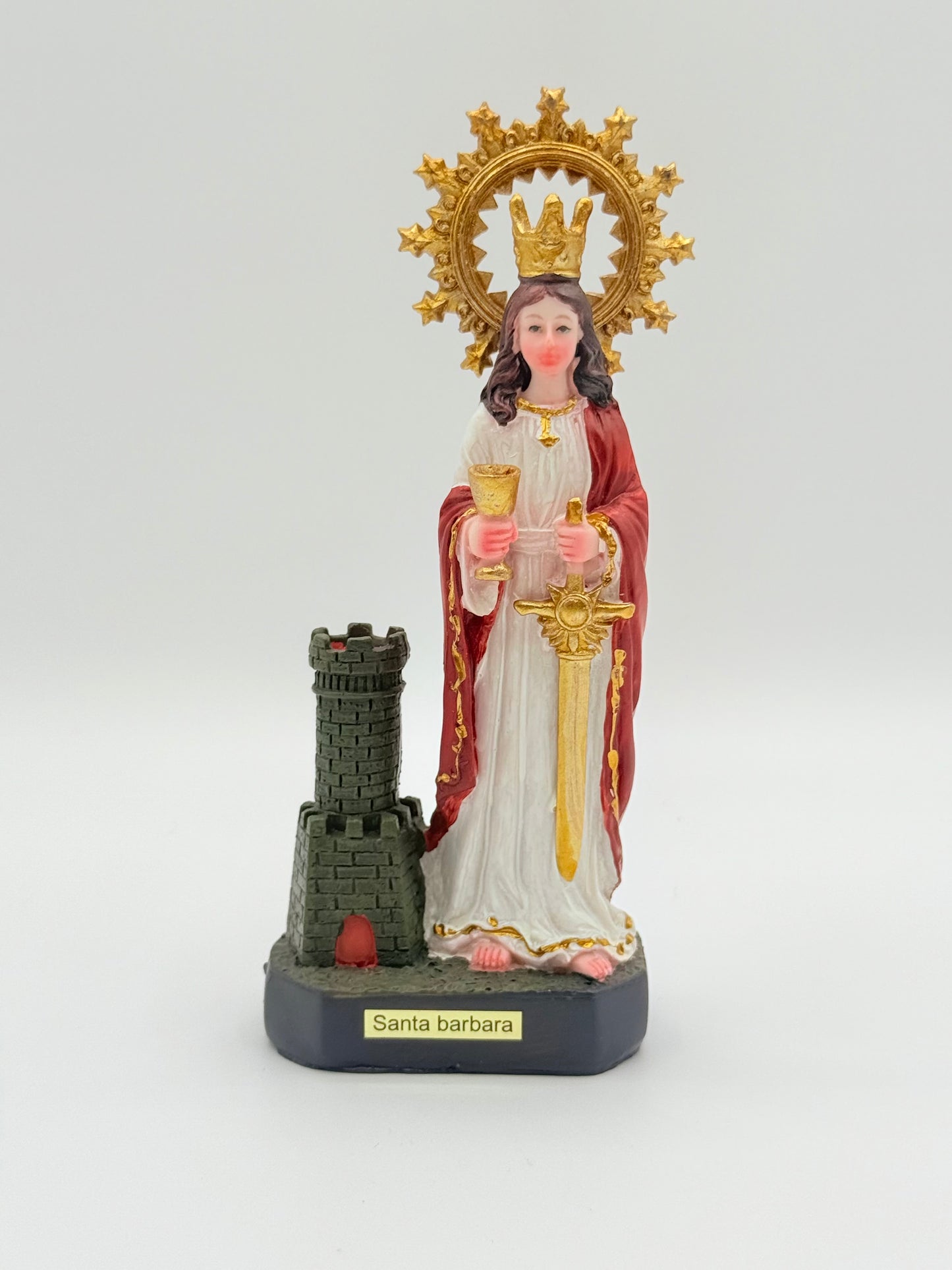 Saint Barbara Statue 6" | St. Barbara Statue | Shango Statute | Estatue de Santa Barbara | Estatue de Chango