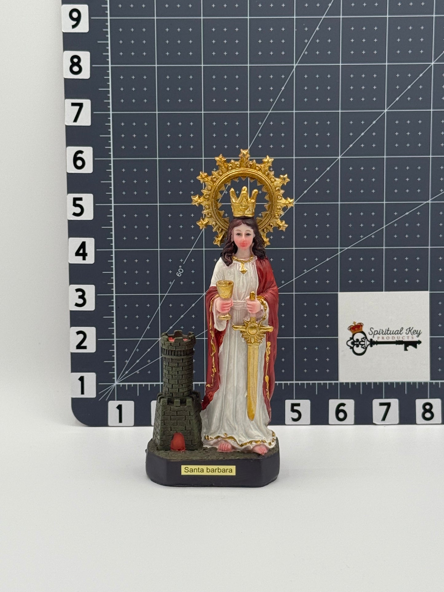 Saint Barbara Statue 6" | St. Barbara Statue | Shango Statute | Estatue de Santa Barbara | Estatue de Chango