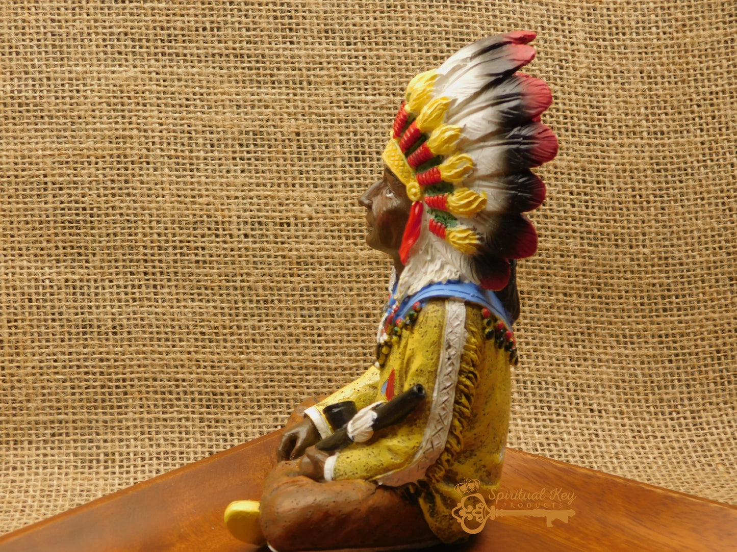 Sitting Indian Statue 6”