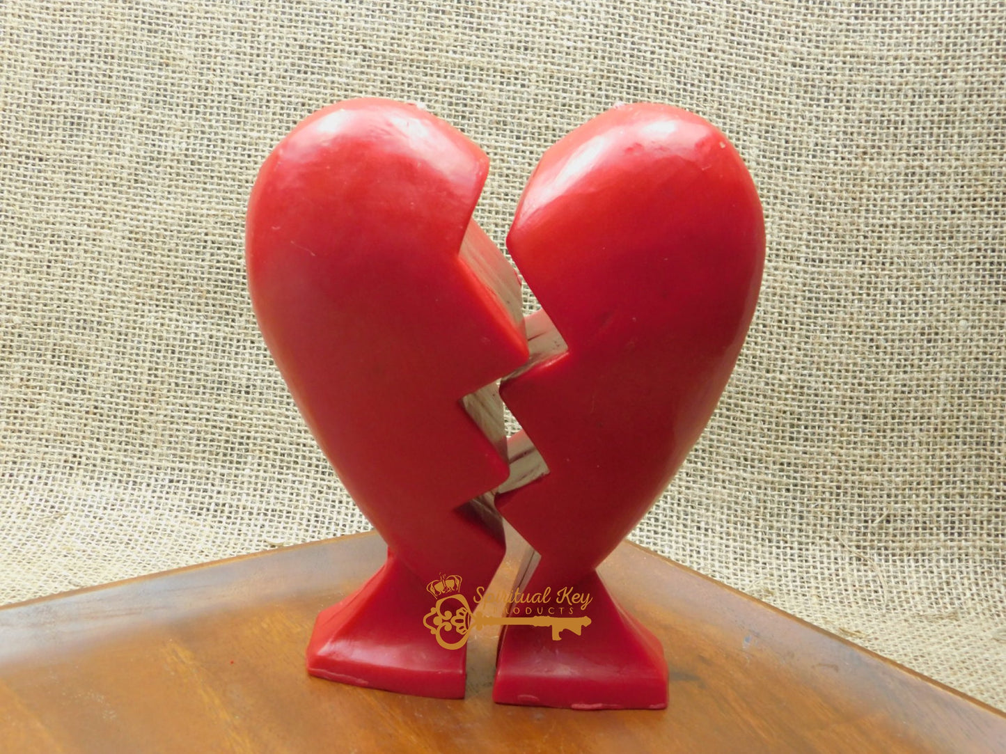 Broken Heart Large Candle