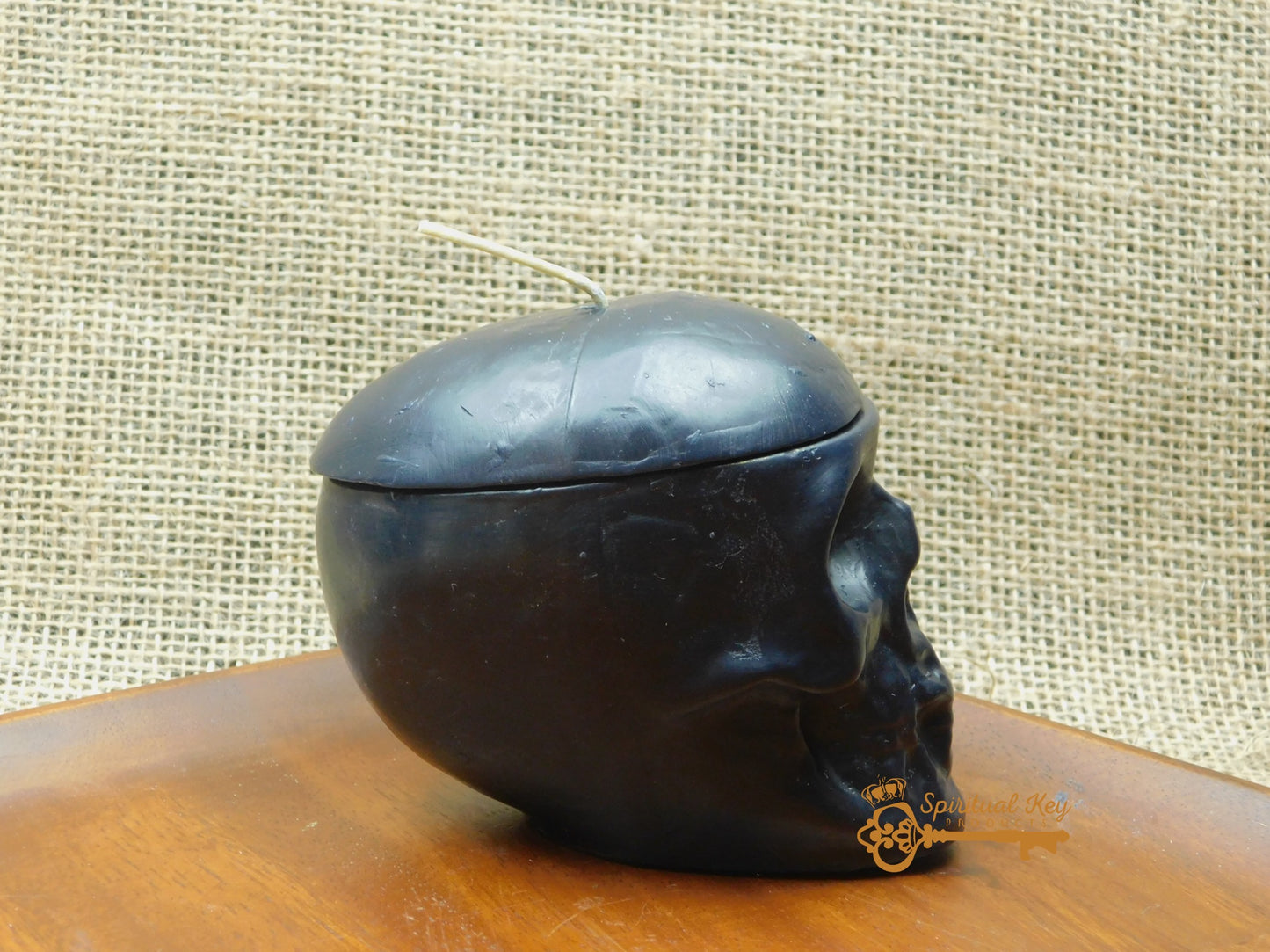 Loadable Black Skull Candle