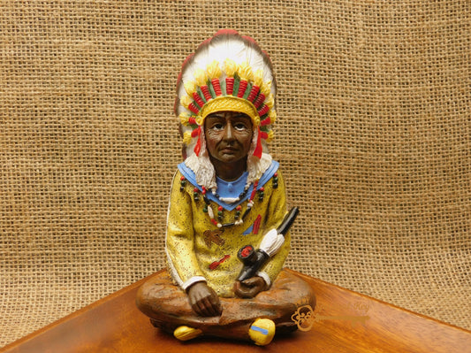 Sitting Indian Statue 6”