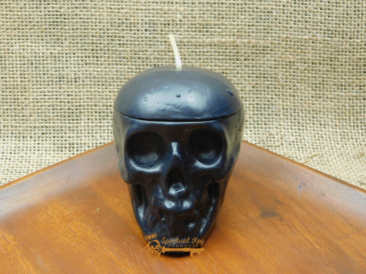 Loadable Black Skull Candle