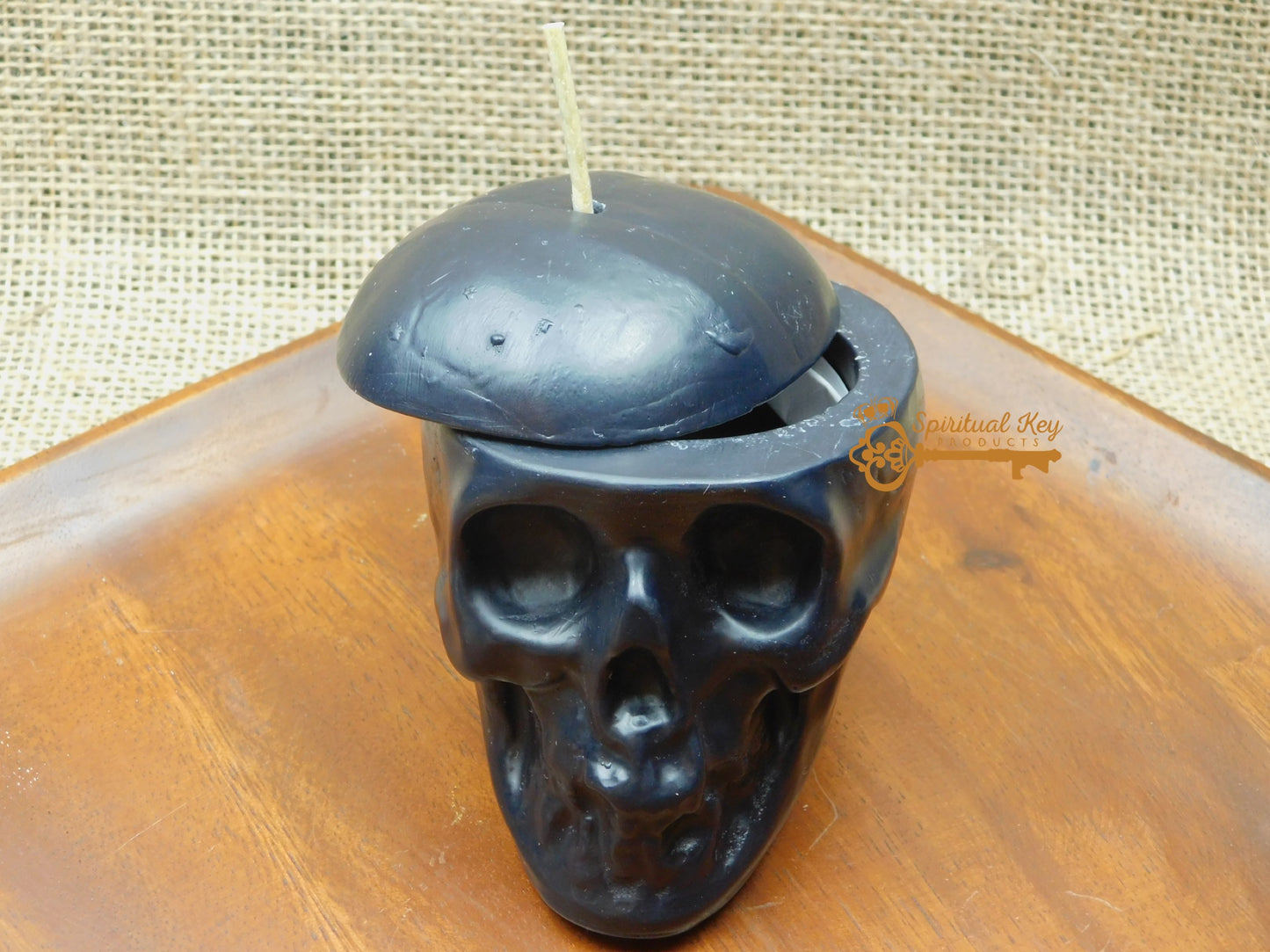 Loadable Black Skull Candle